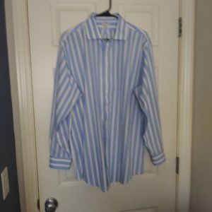 Brooks Brothers Stretch Regent No Iron Button Down Long Sleeve Wide Stripe Shirt
